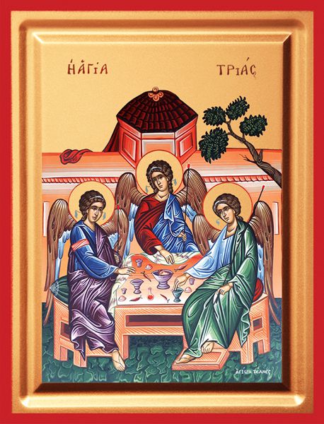 Η Αγία Τριάδα με τη μορφή τριών Αγγέλων