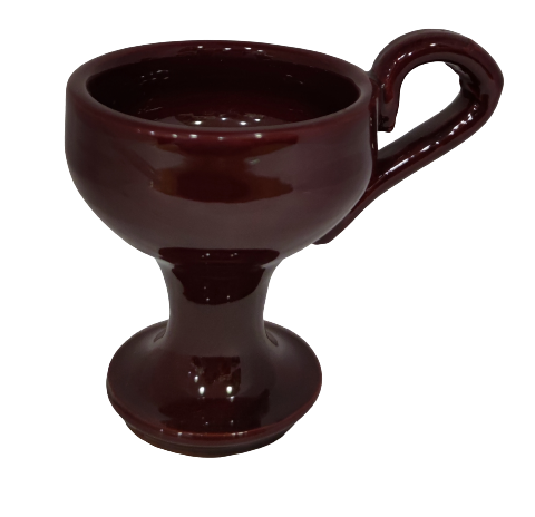 Incense clay household small in burgundy shade