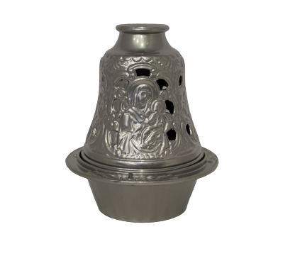 Silver metal bell lamp
