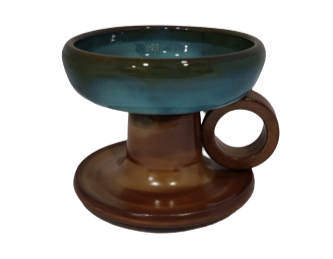 Two-tone ceramic incense burner
