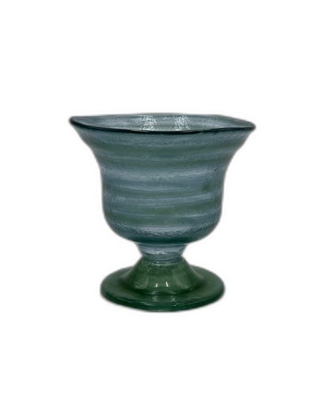 Καντήλι Φυσητό Γυαλί Ποτήρι Οπαλίνα Λυχνάρι 10.5×11.5cm Πράσινο