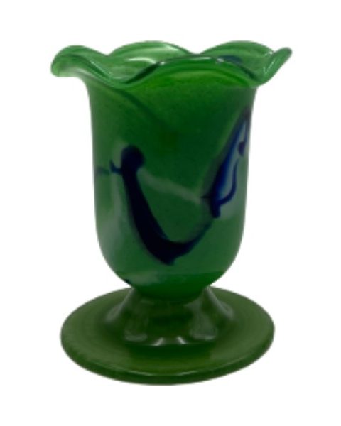 Καντήλι Οπαλίνα Ποτήρι Φυσητό Γυαλί 9 x12cm Πράσινο