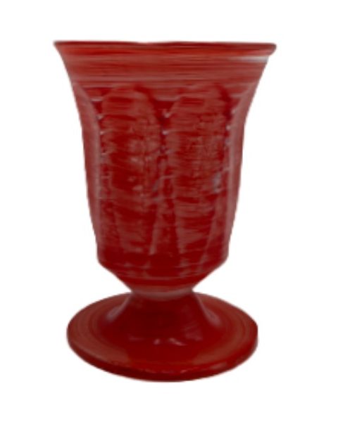 Καντήλι Οπαλίνα Ποτήρι Φυσητό Γυαλί 9x12cm Κόκκινο
