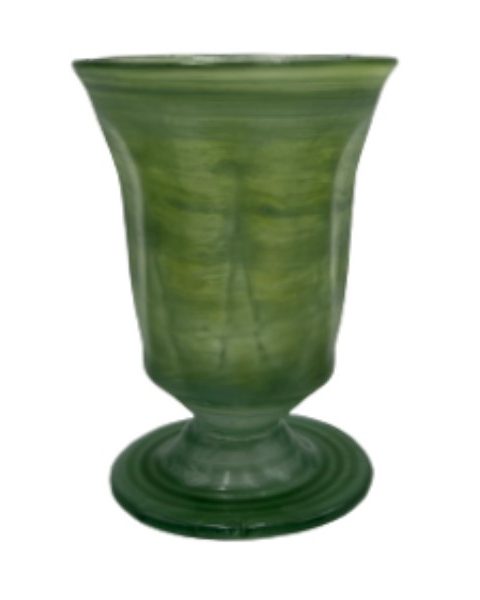 Καντήλι Οπαλίνα Ποτήρι Φυσητό Γυαλί 9x12cm Πράσινο